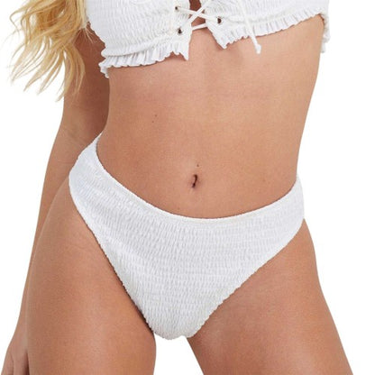 Front - Brave Soul Womens/Ladies Ruched High Waist Bikini Bottoms