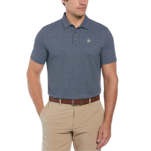Front - Original Penguin Mens Geometric Golf Polo Shirt