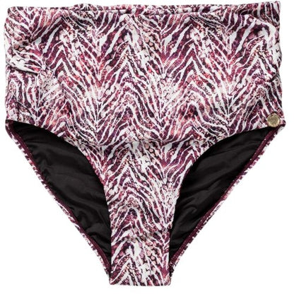 Front - Panos Emporio Womens/Ladies Zebra Print High Waist Swim Briefs