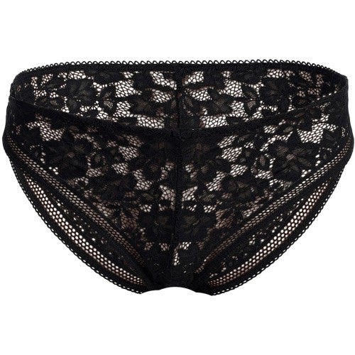 Front - Wolford Womens/Ladies Lace Mid Rise Bikini Bottoms