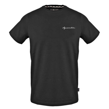 Front - Aquascutum Mens Logo Crew Neck Regular T-Shirt