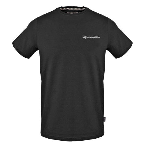 Front - Aquascutum Mens Logo Crew Neck Regular T-Shirt