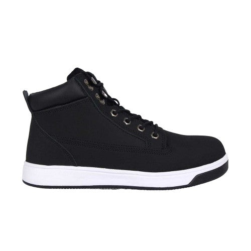 Front - Dunlop Mens Nebraska Coated Leather Steel Toe Cap Flat Safety Boots