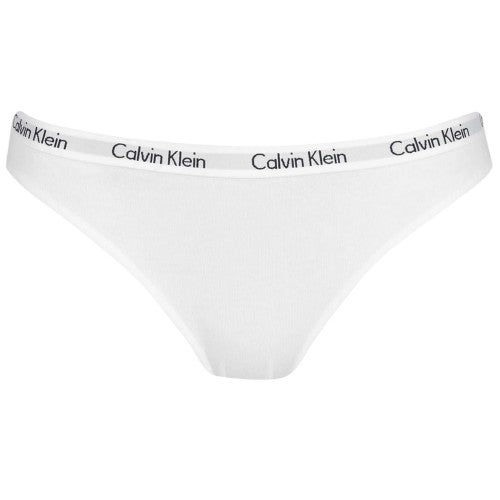 Front - Calvin Klein Womens/Ladies Carousel Cotton Blend Bikini Bottoms