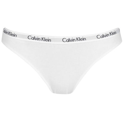 Front - Calvin Klein Womens/Ladies Carousel Cotton Blend Bikini Bottoms