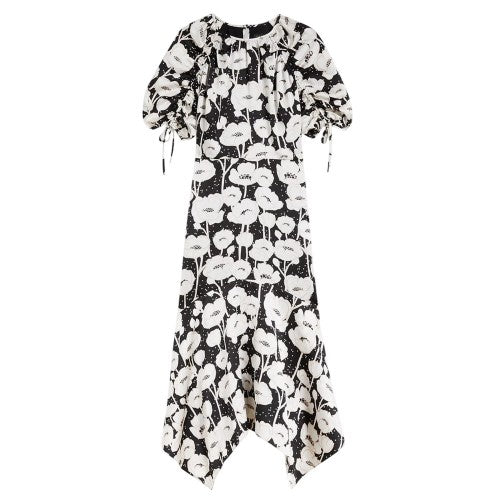 Front - Ted Baker Womens/Ladies Abriee Poppy Floral Puff Sleeve Midi Dress