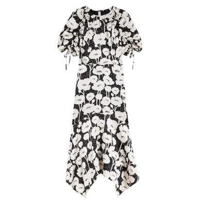 Front - Ted Baker Womens/Ladies Abriee Poppy Floral Puff Sleeve Midi Dress