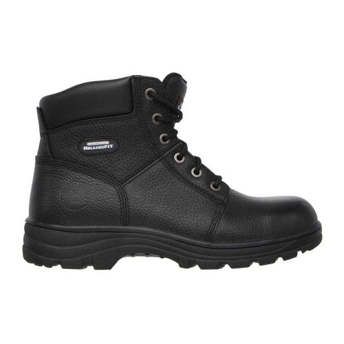 Front - Skechers Mens Workshire Leather Steel Toe Cap Safety Boots