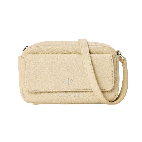 Front - Armani Exchange Pebble Messenger Bag
