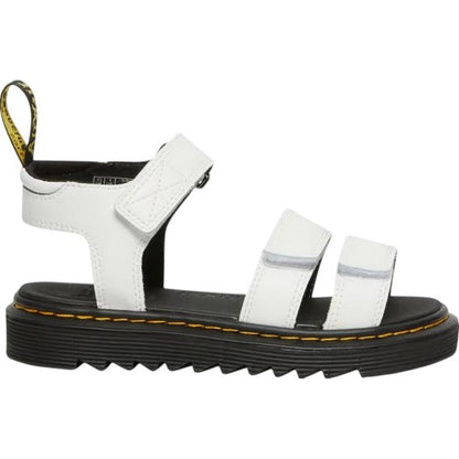 Front - Dr Martens Childrens/Kids Klaire Leather Platform Sandals