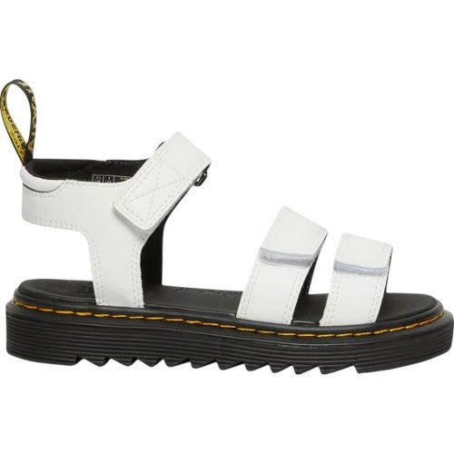 Front - Dr Martens Childrens/Kids Klaire Leather Platform Sandals