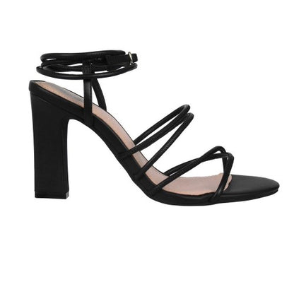 Front - Biba Womens/Ladies Selita Leather Block Heel Sandals