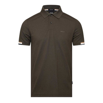 Front - Boss Mens Parlay 147 Rubberised Logo Polo Shirt