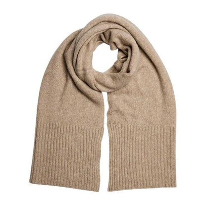 Front - Pieces Rib Knit Midweight Scarf