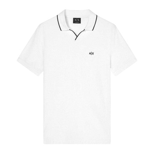 Front - Armani Exchange Mens Logo Polo Shirt