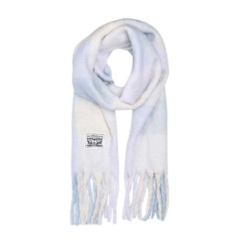 Front - Levis Plaid Knitted Lightweight Scarf