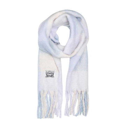 Front - Levis Plaid Knitted Lightweight Scarf