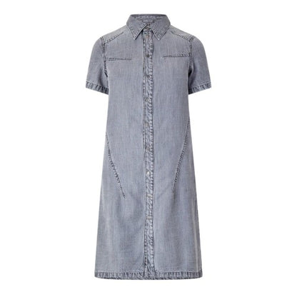 Front - Diesel Womens/Ladies Aito Denim Midi Shirt Dress