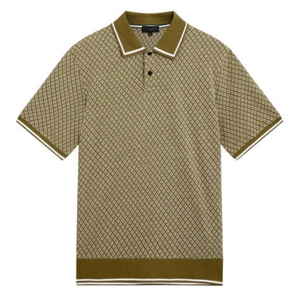 Front - Ted Baker Mens Geometric Regular Polo Shirt