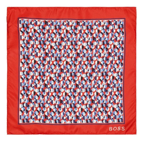 Front - Boss Mens Logo Pocket Square