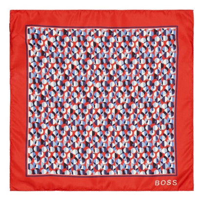 Front - Boss Mens Logo Pocket Square