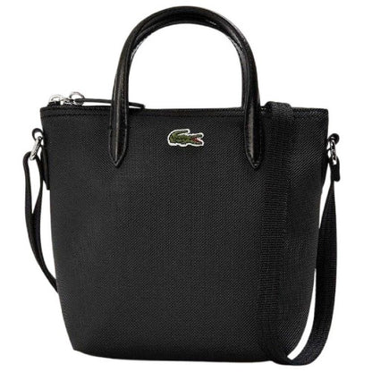 Front - Lacoste Logo Canvas Crossbody Bag