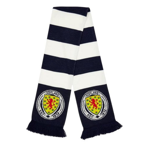 Front - Scotland Crest Acrylic Stripes Scarf
