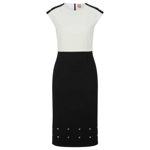 Front - Boss Womens/Ladies Devoka Studded Midi Dress