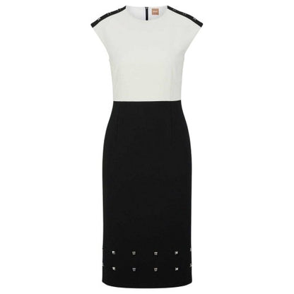 Front - Boss Womens/Ladies Devoka Studded Midi Dress
