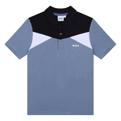 Front - Boss Boys Short-Sleeved Polo Shirt