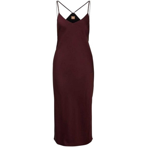 Front - Boss Womens/Ladies Chain Detail Satin Slip Dress