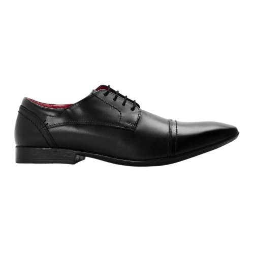 Front - Lambretta Mens Plain Low Cut Trainers