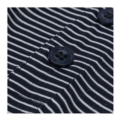 Navy - Pack Shot - Slazenger Mens Micro-Stripe Golf Polo Shirt