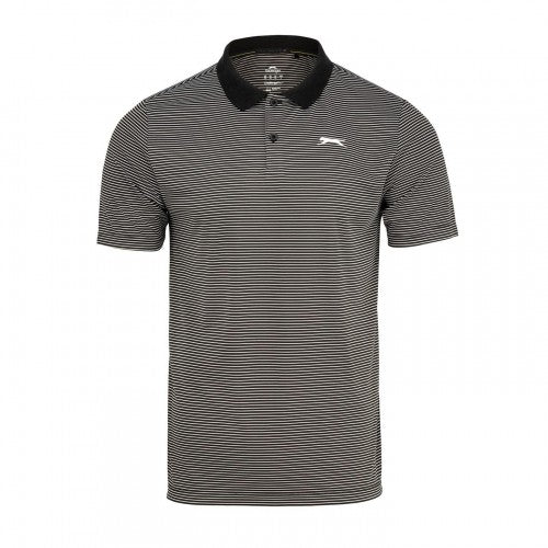 Front - Slazenger Mens Micro-Stripe Golf Polo Shirt