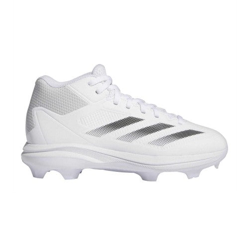 Front - Adidas Childrens/Kids Impact 3 Stripes Mid Cut Football Trainers