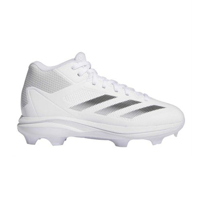 Front - Adidas Childrens/Kids Impact 3 Stripes Mid Cut Football Trainers