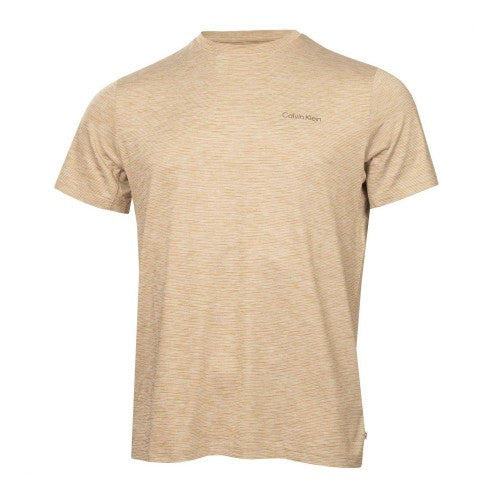 Front - Calvin Klein Mens Striped Golf T-Shirt
