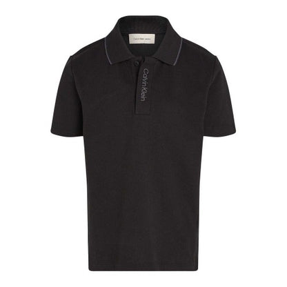 Front - Calvin Klein Boys Embroidered Logo Polo Shirt