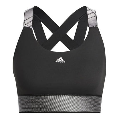 Front - Adidas Womens/Ladies Adlife Scoop Neck Sports Bra