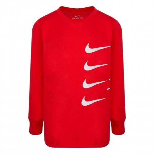 Front - Nike Childrens/Kids Swoosh Long-Sleeved T-Shirt