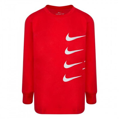 Front - Nike Childrens/Kids Swoosh Long-Sleeved T-Shirt