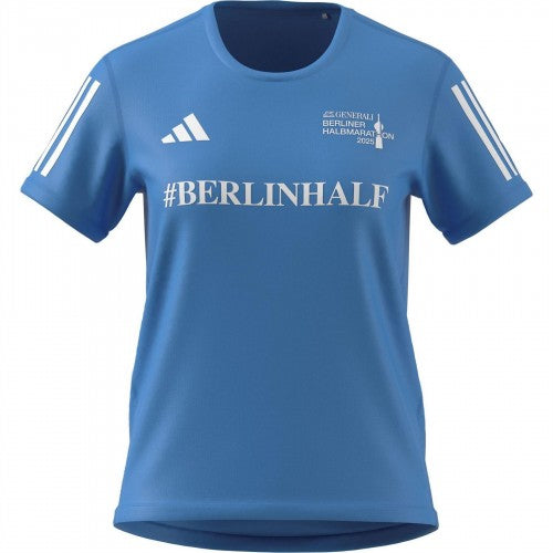Front - Adidas Womens/Ladies Berlin Half Logo T-Shirt