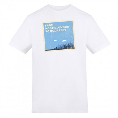 Front - AWD Mens From North London To Budapest T-Shirt