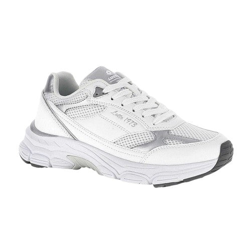 Front - Lotto Womens/Ladies Boston Metallic Detail Low Cut Trainers