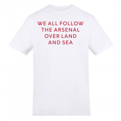 Front - AWD Mens We All Follow The Arsenal T-Shirt
