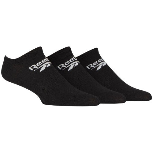 Front - Reebok Mens Logo Low Cut Trainer Socks (Pack of 3)