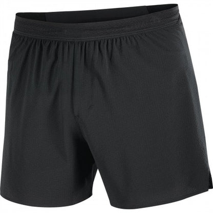 Front - Salomon Mens Aero Stow 5 Lightweight Running Shorts