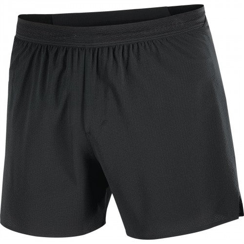 Front - Salomon Mens Aero Stow 5 Lightweight Running Shorts