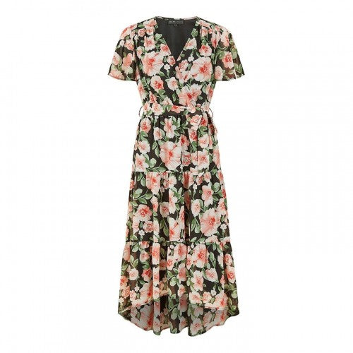 Front - Mela London Womens/Ladies Butterfly Sleeve Wrap Dress