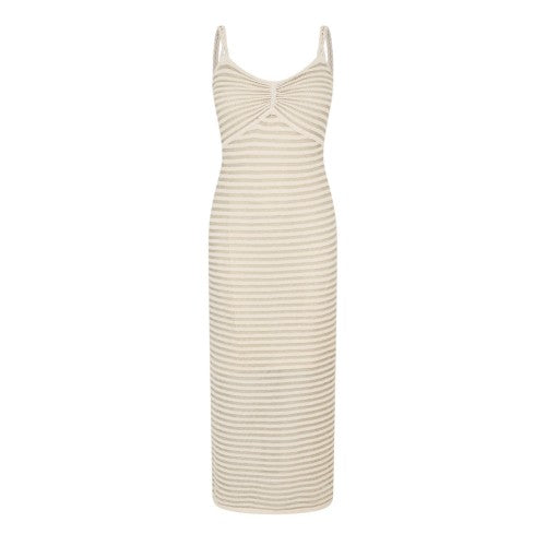 Front - French Connection Womens/Ladies Jerry Knitted Spaghetti Strap Sleeveless Midi Dress